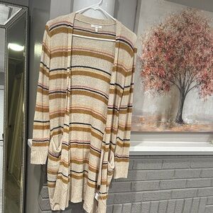 Maurices Multicolor Striped Cardigan
